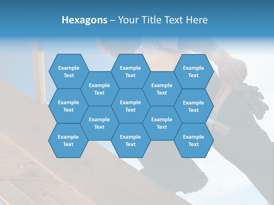 Residential Structure Working Flare PowerPoint Template