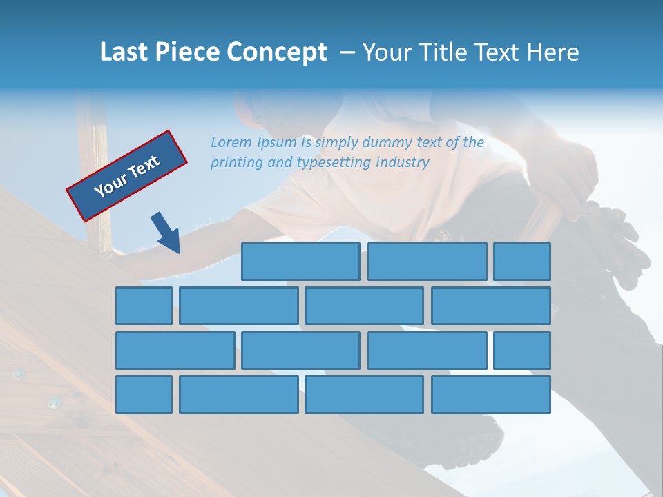 Residential Structure Working Flare PowerPoint Template