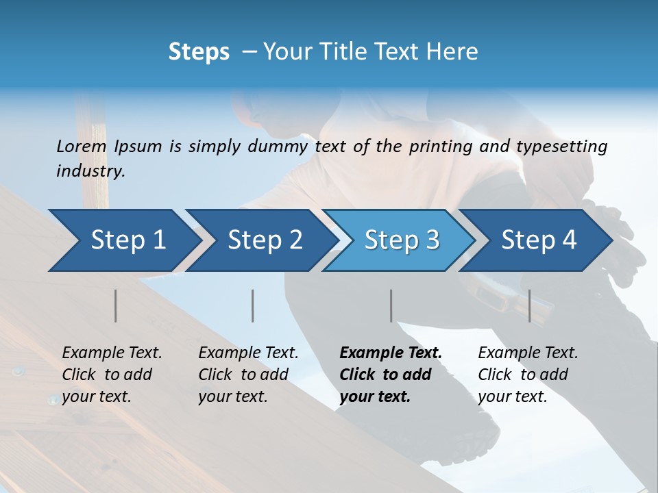 Residential Structure Working Flare PowerPoint Template