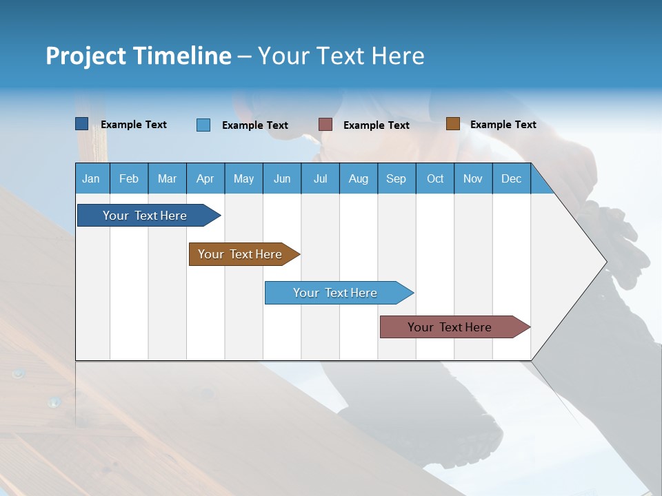Residential Structure Working Flare PowerPoint Template
