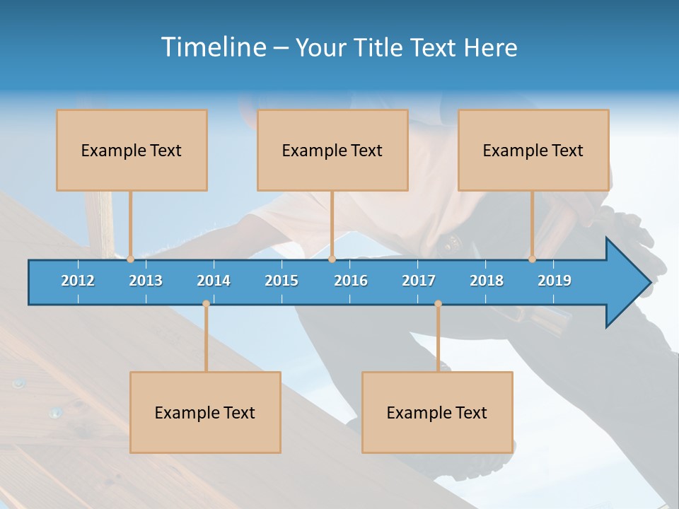 Residential Structure Working Flare PowerPoint Template