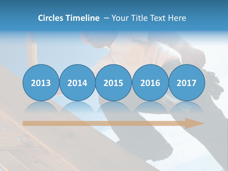Residential Structure Working Flare PowerPoint Template