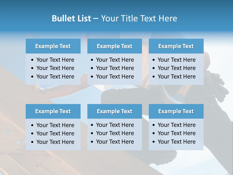 Residential Structure Working Flare PowerPoint Template