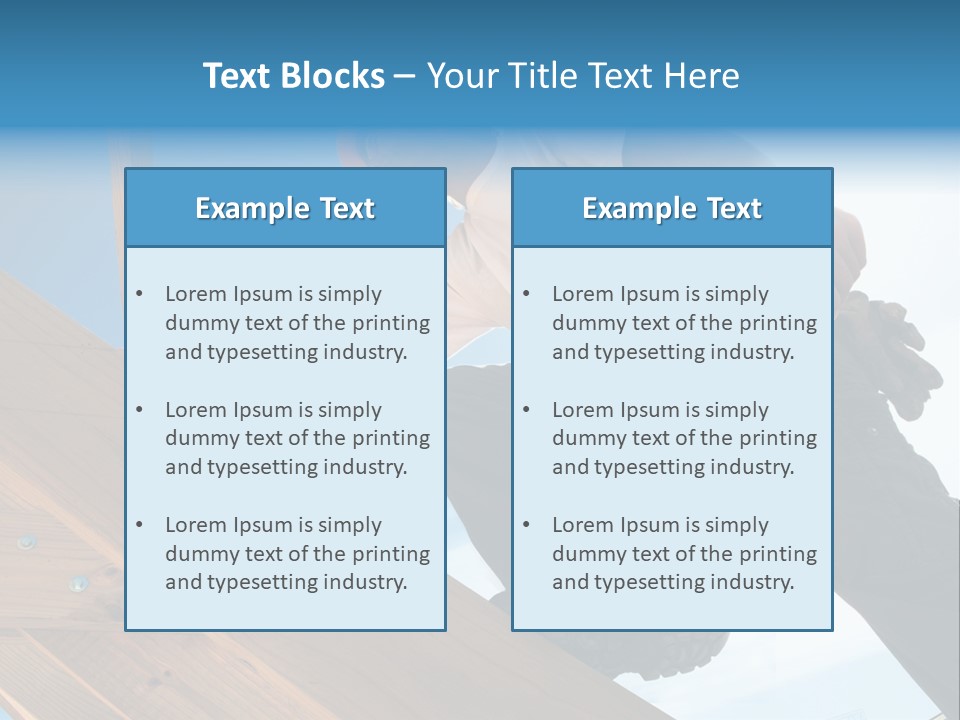 Residential Structure Working Flare PowerPoint Template
