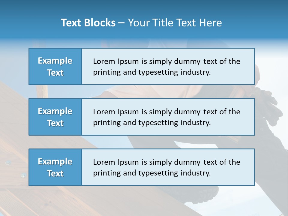 Residential Structure Working Flare PowerPoint Template