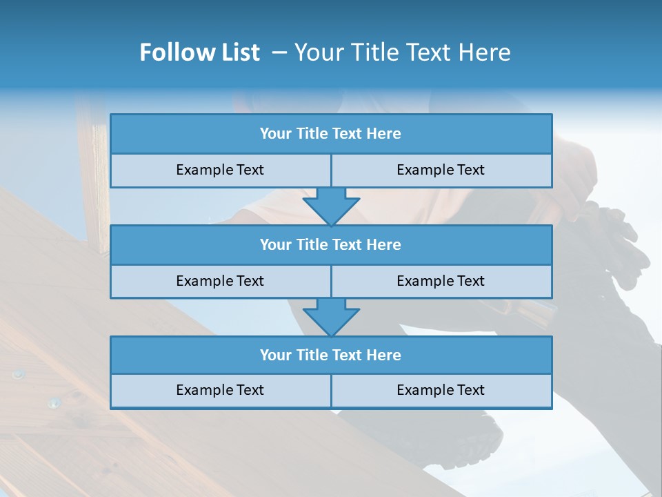 Residential Structure Working Flare PowerPoint Template