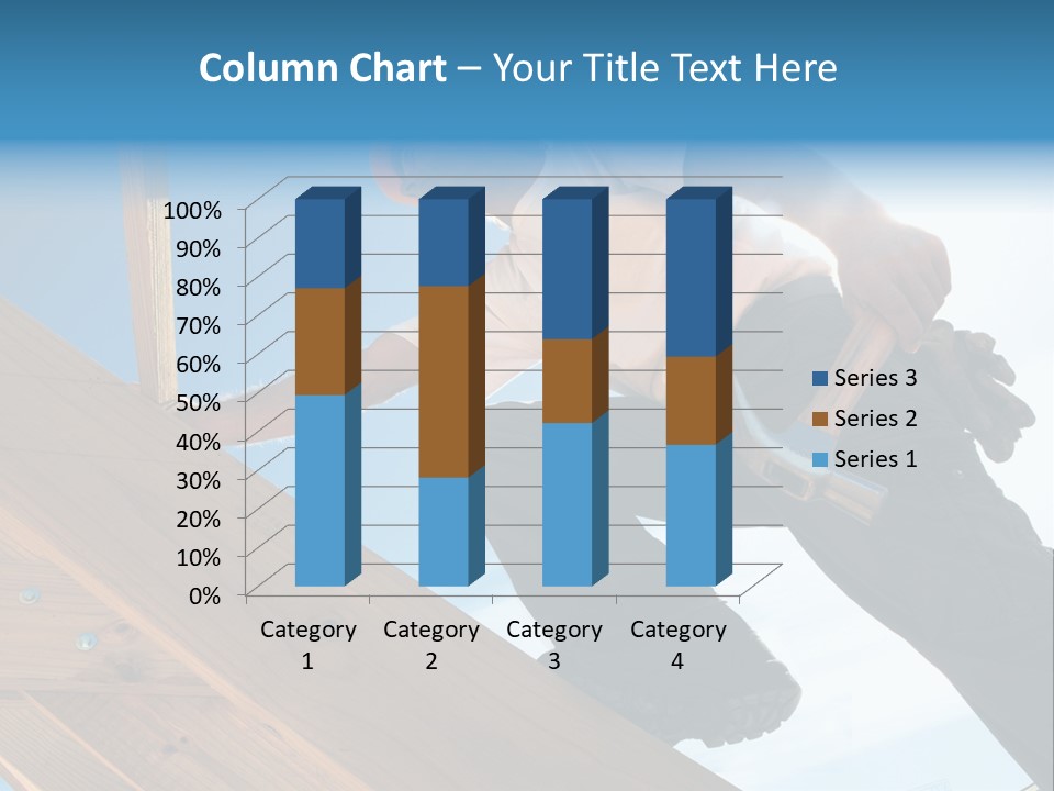 Residential Structure Working Flare PowerPoint Template