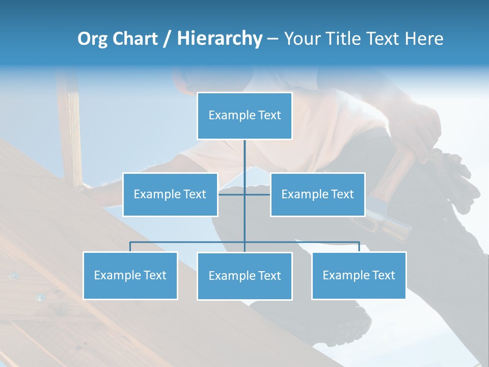 Residential Structure Working Flare PowerPoint Template