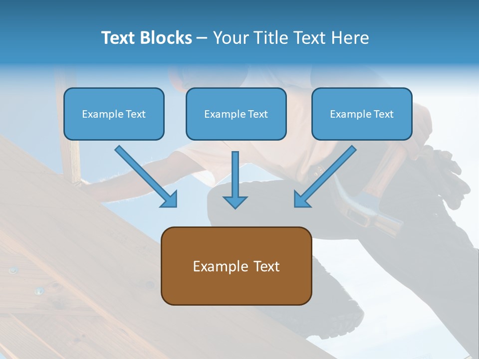 Residential Structure Working Flare PowerPoint Template