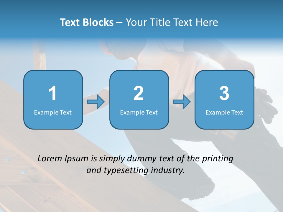 Residential Structure Working Flare PowerPoint Template