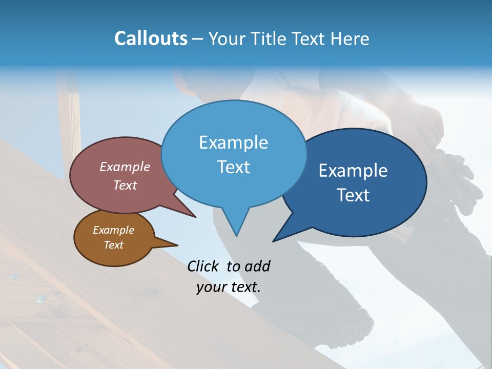 Residential Structure Working Flare PowerPoint Template