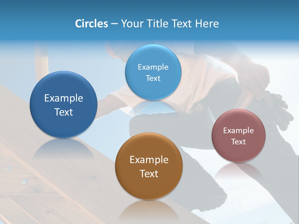 Residential Structure Working Flare PowerPoint Template