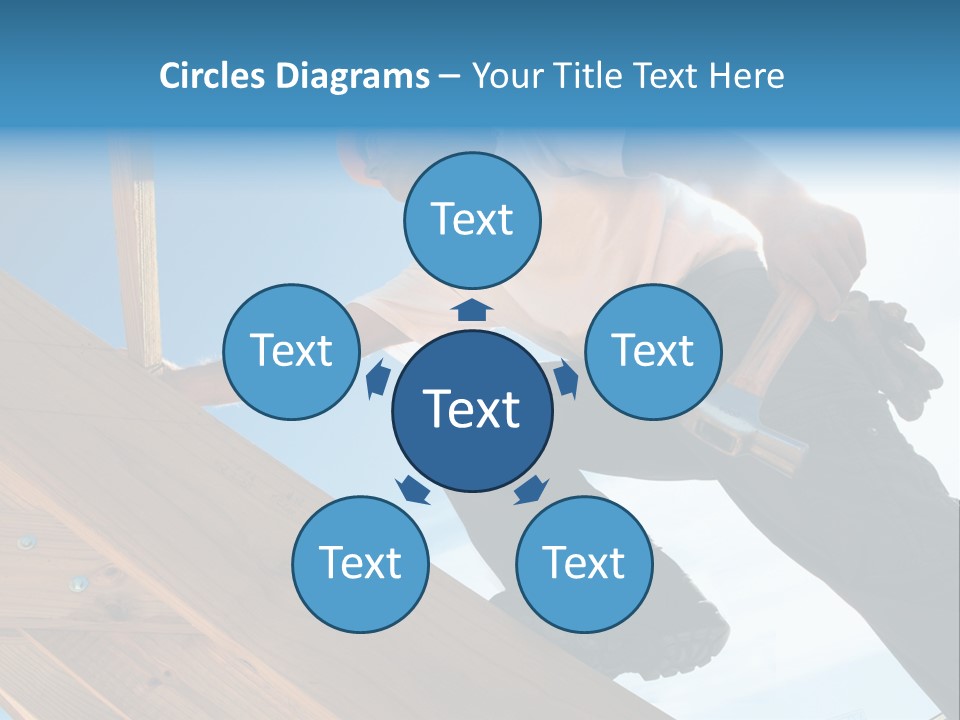 Residential Structure Working Flare PowerPoint Template