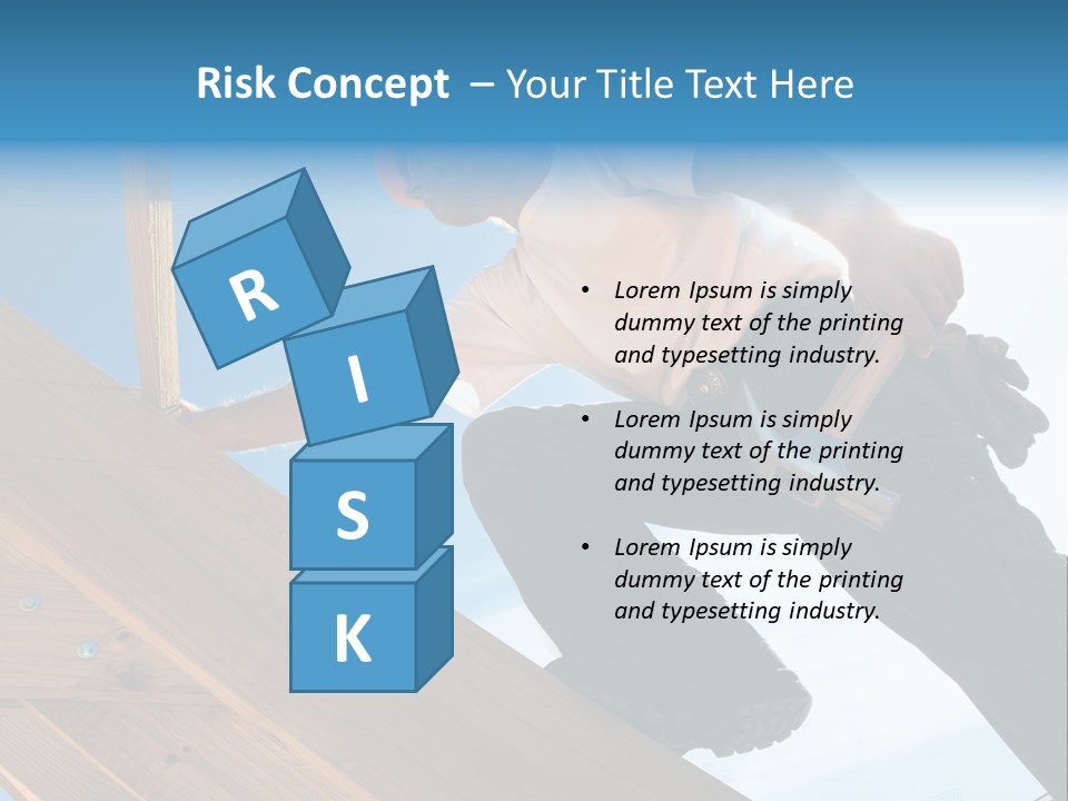 Residential Structure Working Flare PowerPoint Template