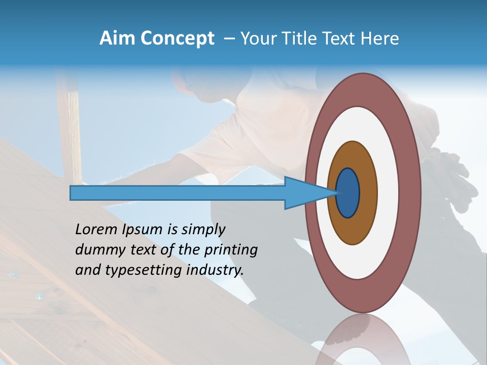 Residential Structure Working Flare PowerPoint Template