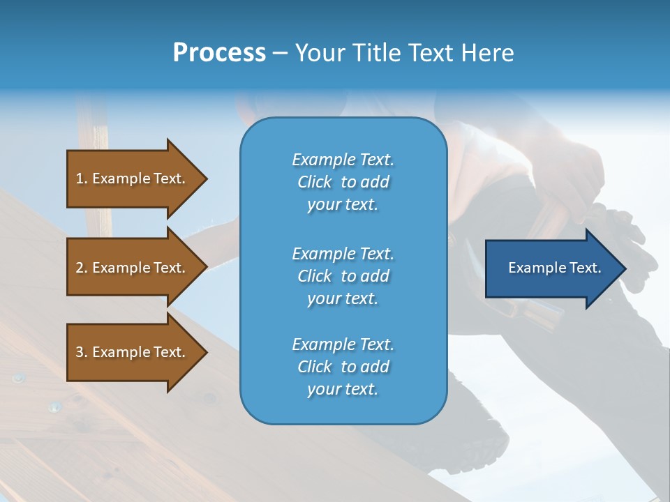 Residential Structure Working Flare PowerPoint Template