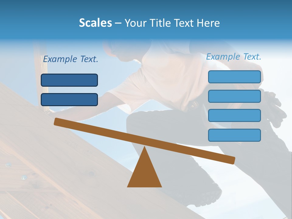 Residential Structure Working Flare PowerPoint Template