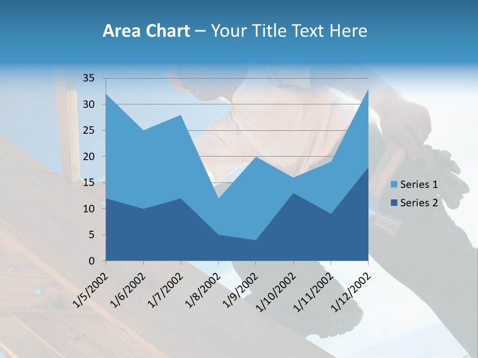 Residential Structure Working Flare PowerPoint Template