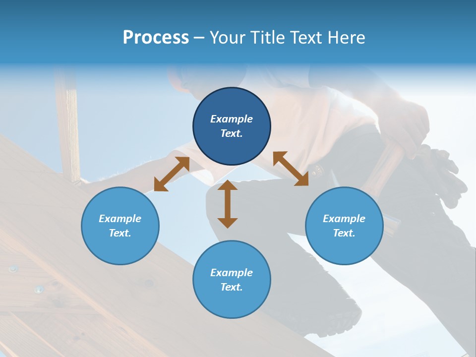 Residential Structure Working Flare PowerPoint Template