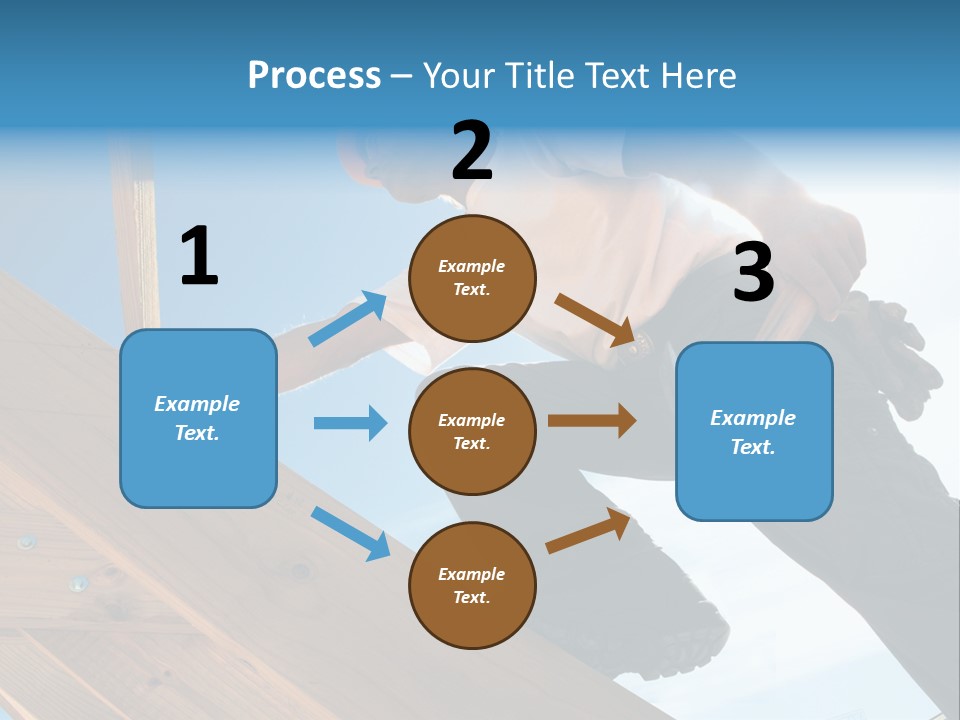 Residential Structure Working Flare PowerPoint Template