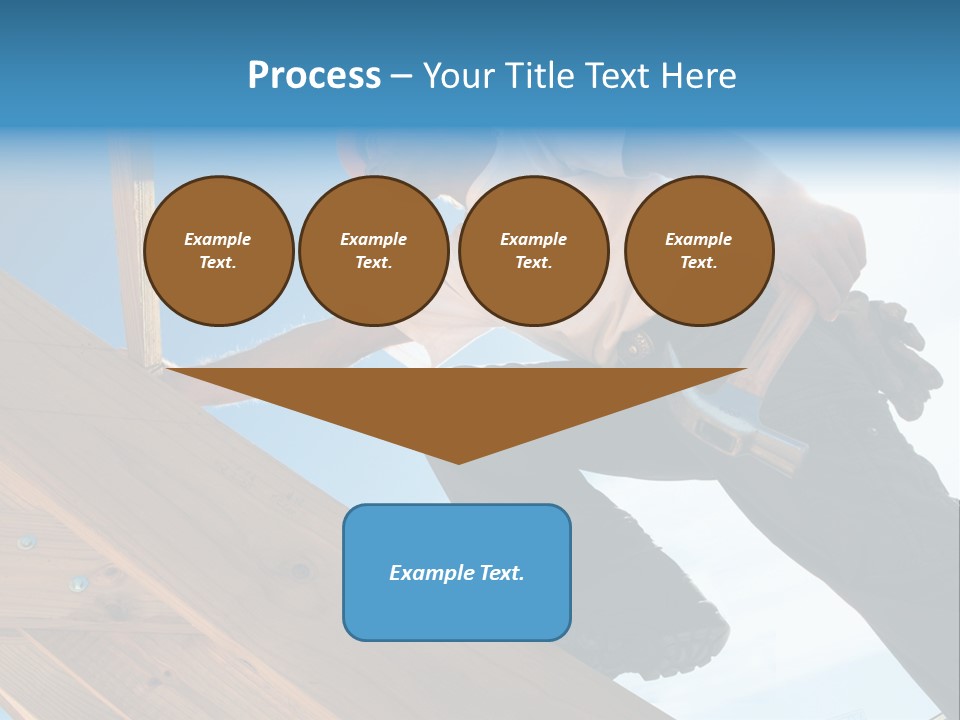 Residential Structure Working Flare PowerPoint Template