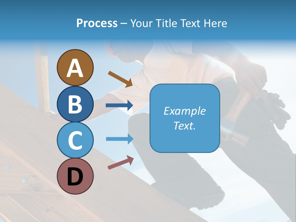 Residential Structure Working Flare PowerPoint Template