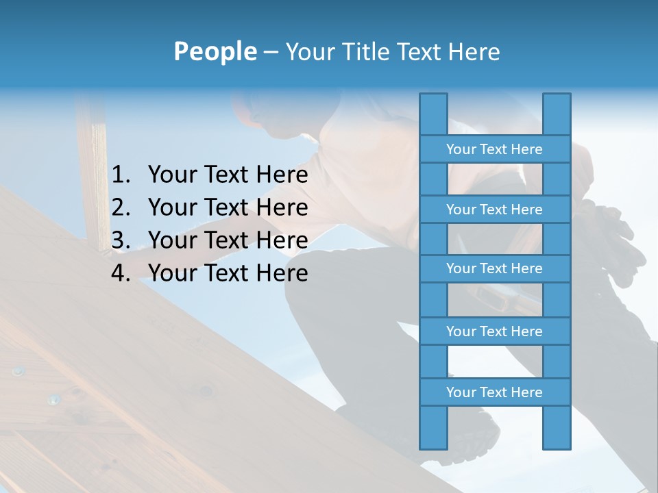 Residential Structure Working Flare PowerPoint Template
