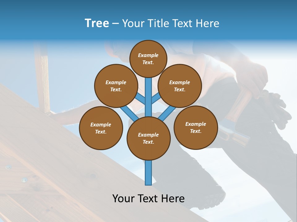 Residential Structure Working Flare PowerPoint Template
