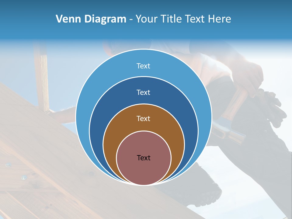 Residential Structure Working Flare PowerPoint Template