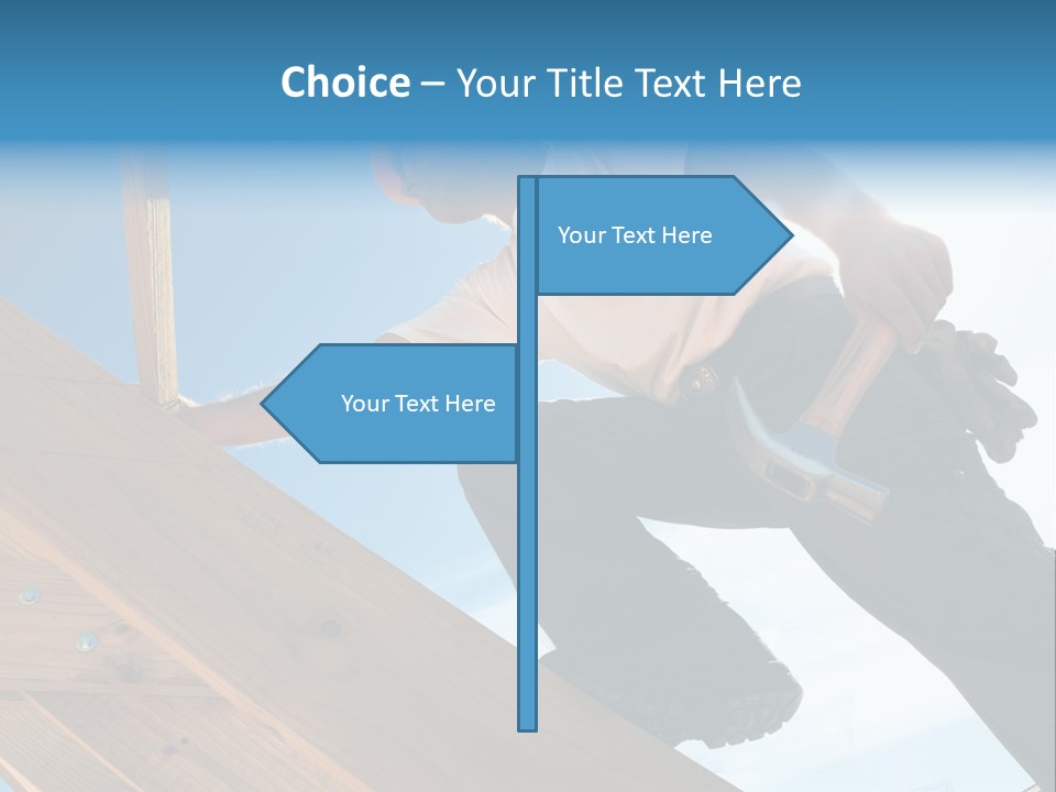 Residential Structure Working Flare PowerPoint Template