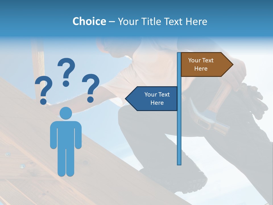 Residential Structure Working Flare PowerPoint Template