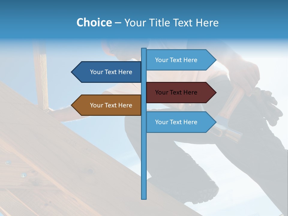 Residential Structure Working Flare PowerPoint Template