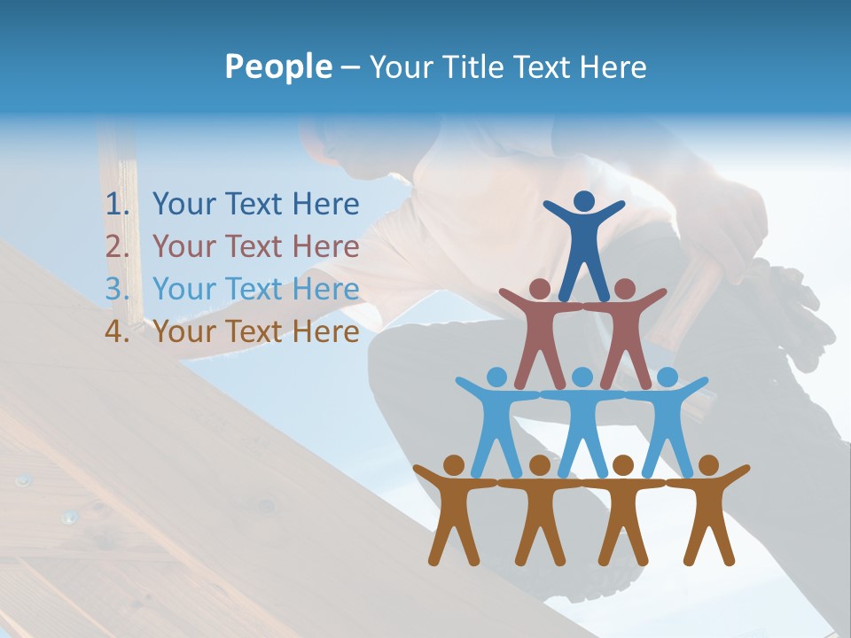 Residential Structure Working Flare PowerPoint Template