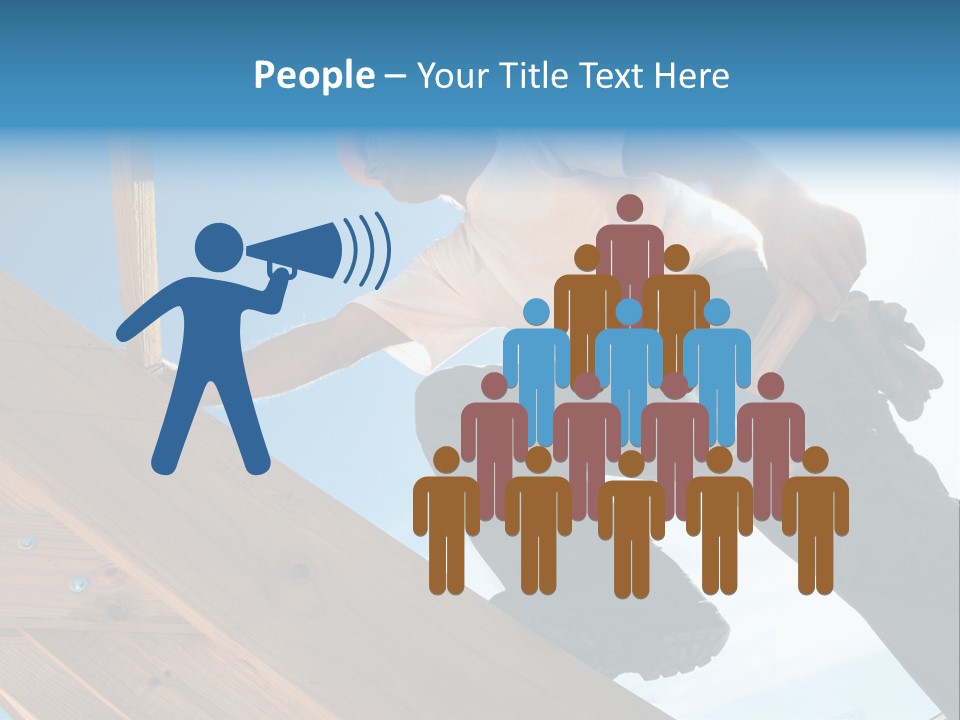 Residential Structure Working Flare PowerPoint Template