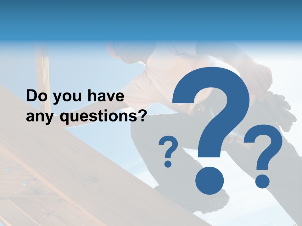 Residential Structure Working Flare PowerPoint Template