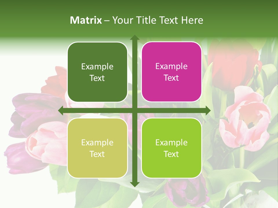 Foliage Plant Bouquet PowerPoint Template