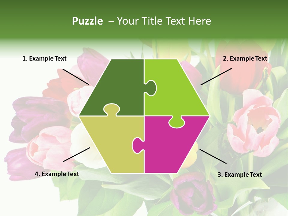 Foliage Plant Bouquet PowerPoint Template