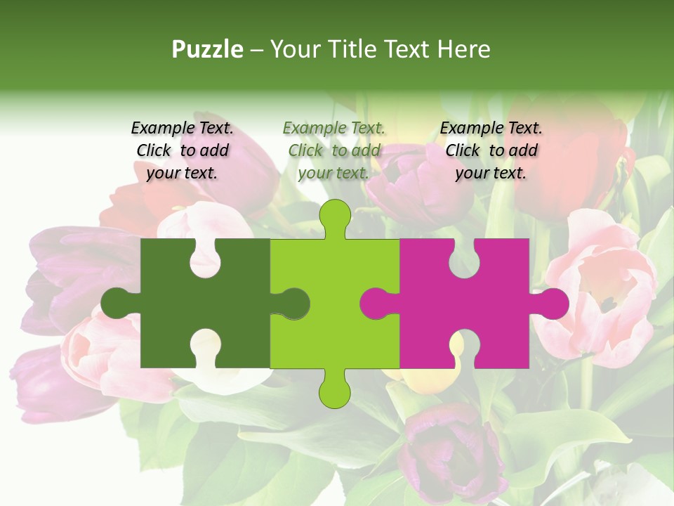 Foliage Plant Bouquet PowerPoint Template