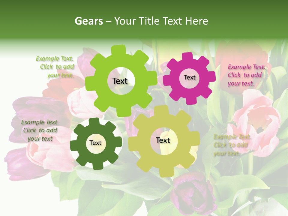 Foliage Plant Bouquet PowerPoint Template