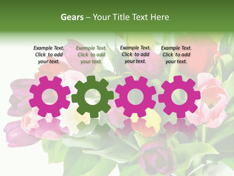 Foliage Plant Bouquet PowerPoint Template
