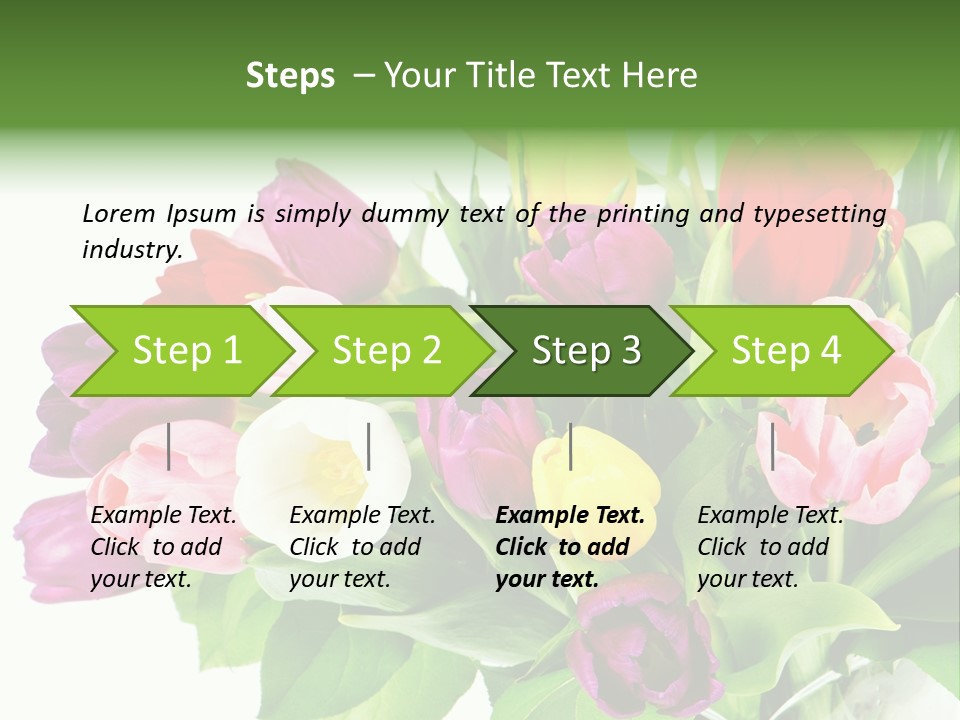 Foliage Plant Bouquet PowerPoint Template