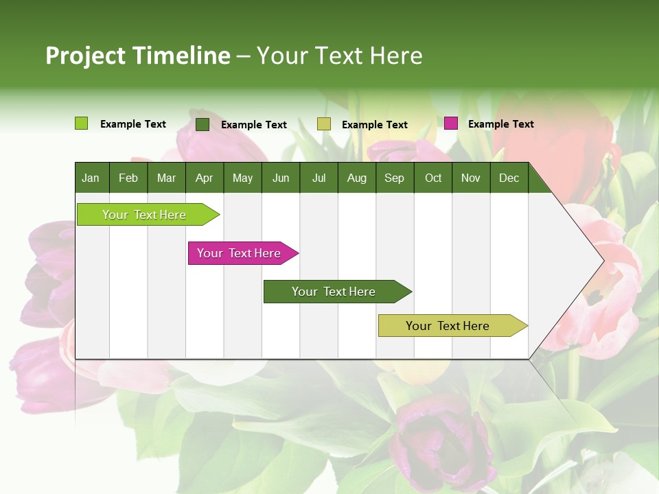 Foliage Plant Bouquet PowerPoint Template