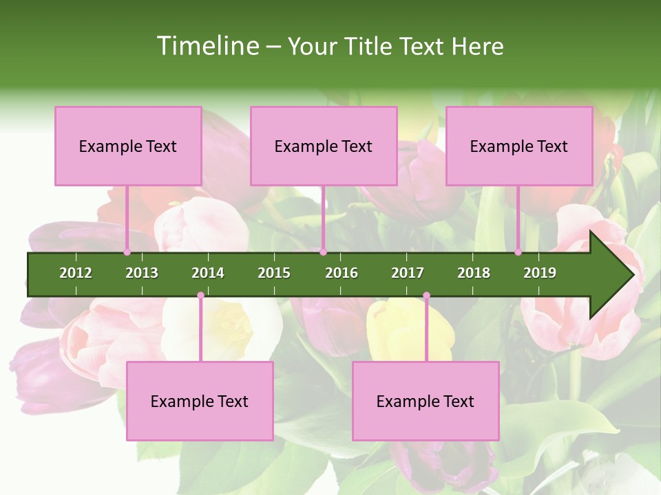 Foliage Plant Bouquet PowerPoint Template