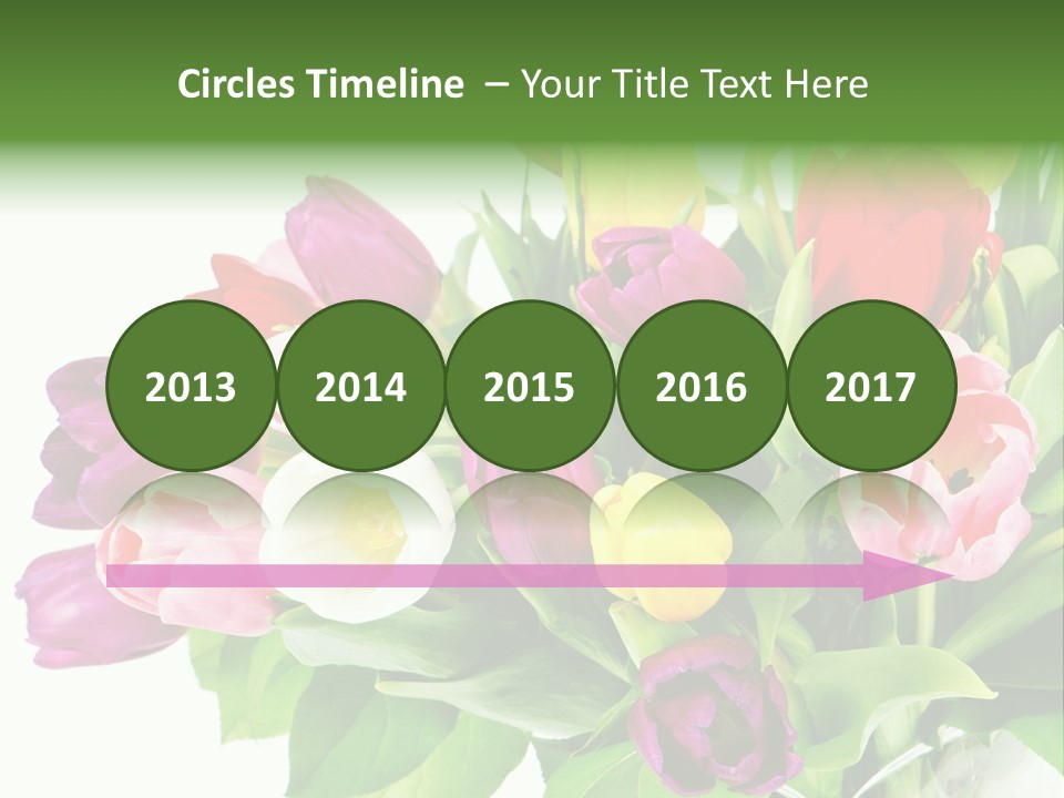 Foliage Plant Bouquet PowerPoint Template