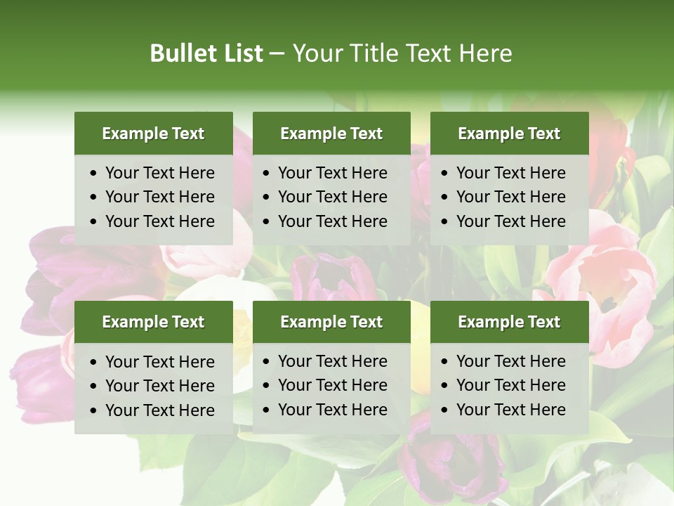 Foliage Plant Bouquet PowerPoint Template