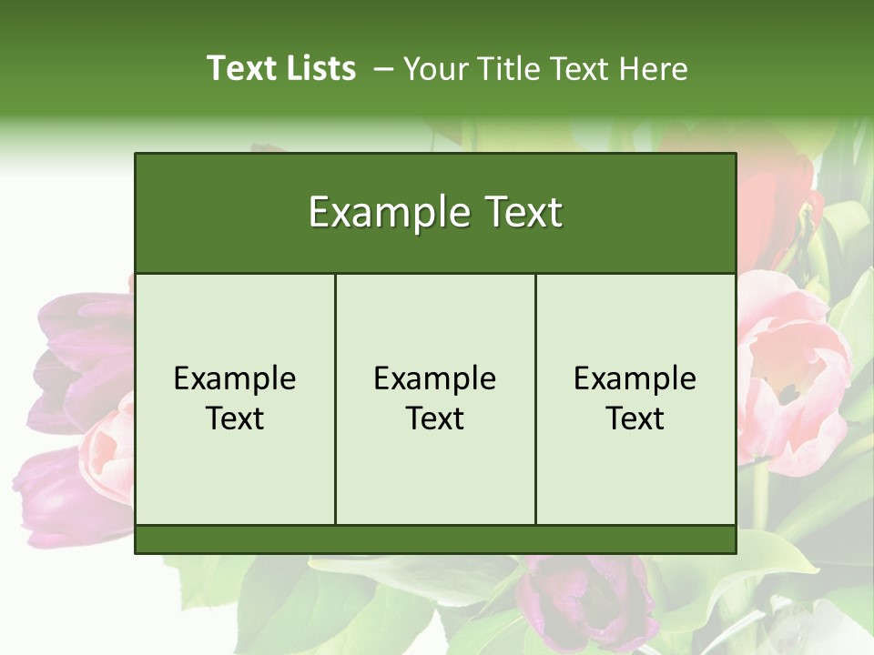 Foliage Plant Bouquet PowerPoint Template