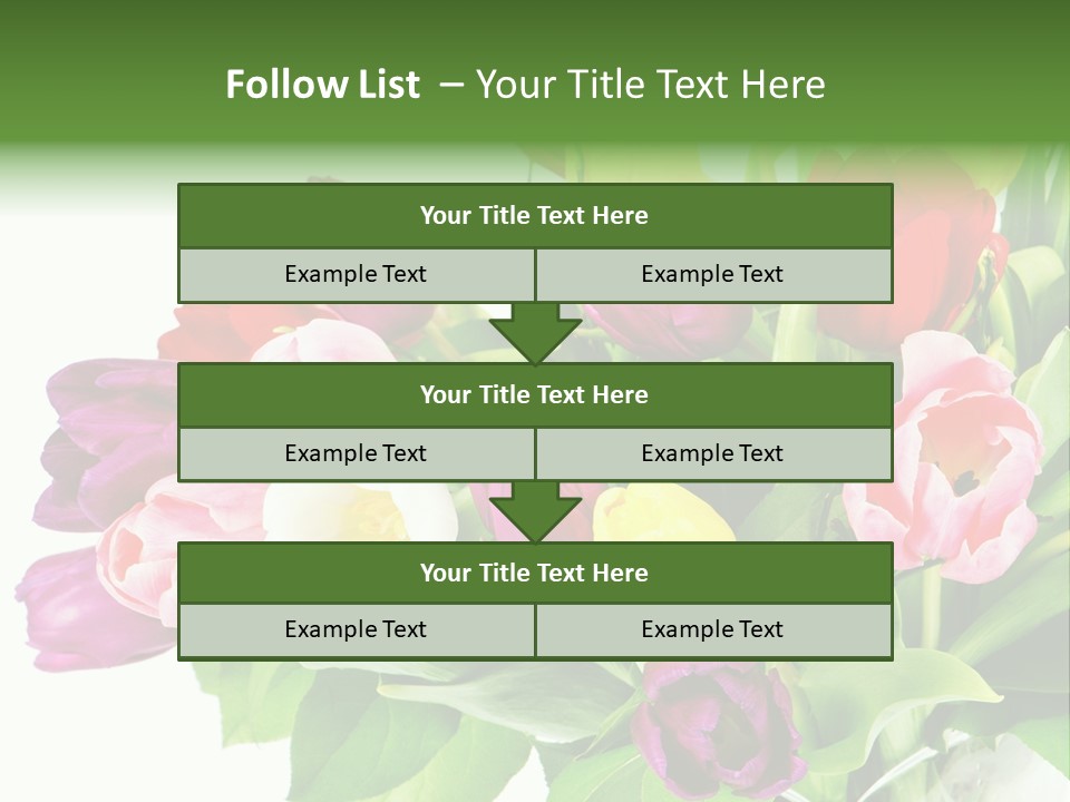 Foliage Plant Bouquet PowerPoint Template