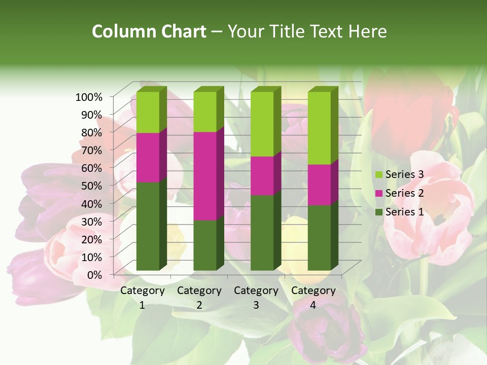Foliage Plant Bouquet PowerPoint Template