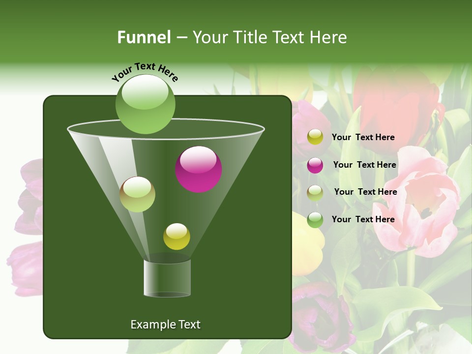 Foliage Plant Bouquet PowerPoint Template