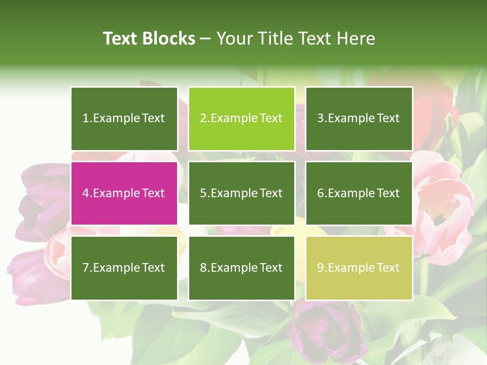 Foliage Plant Bouquet PowerPoint Template